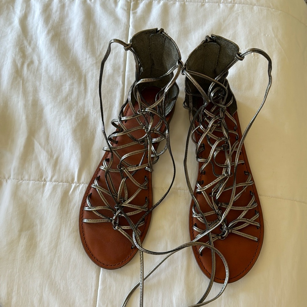 American Eagle Lace-up Sandals